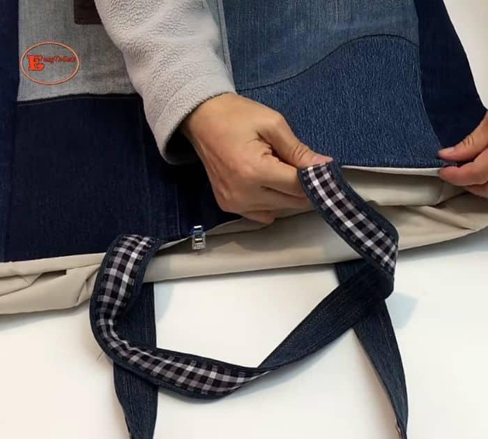 Easy DIY Denim Jeans Tote Bag Sewing Tutorial