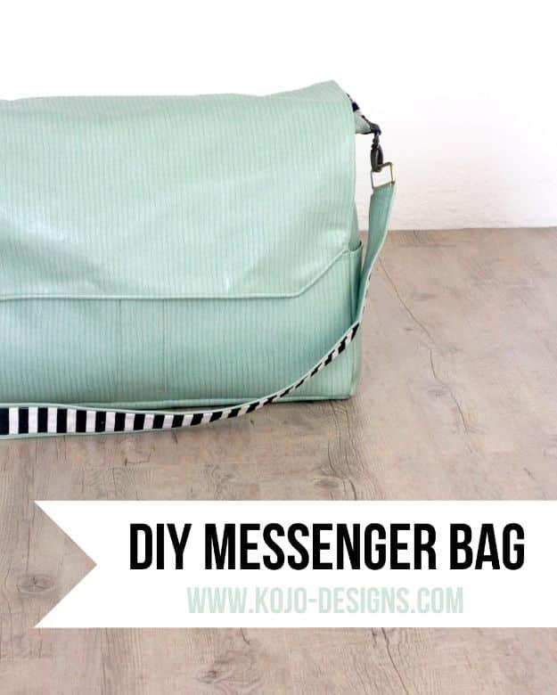 DIY Messenger Bag, budget friendly with supplies on hand and a great fix using stuff you already have on a shelf