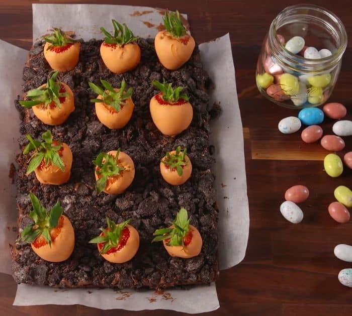 How To Make Carrot Patch Brownies