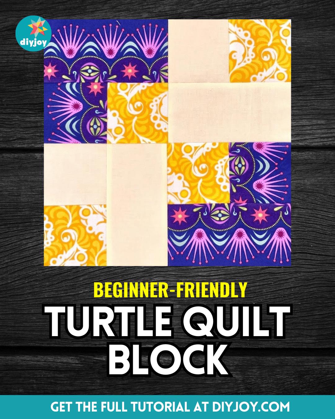 Beginner-Friendly Turtle Quilt Block Tutorial