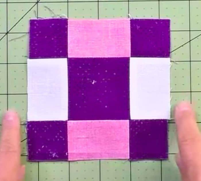 Easy to Sew Blow Me a Kiss Quilt Block