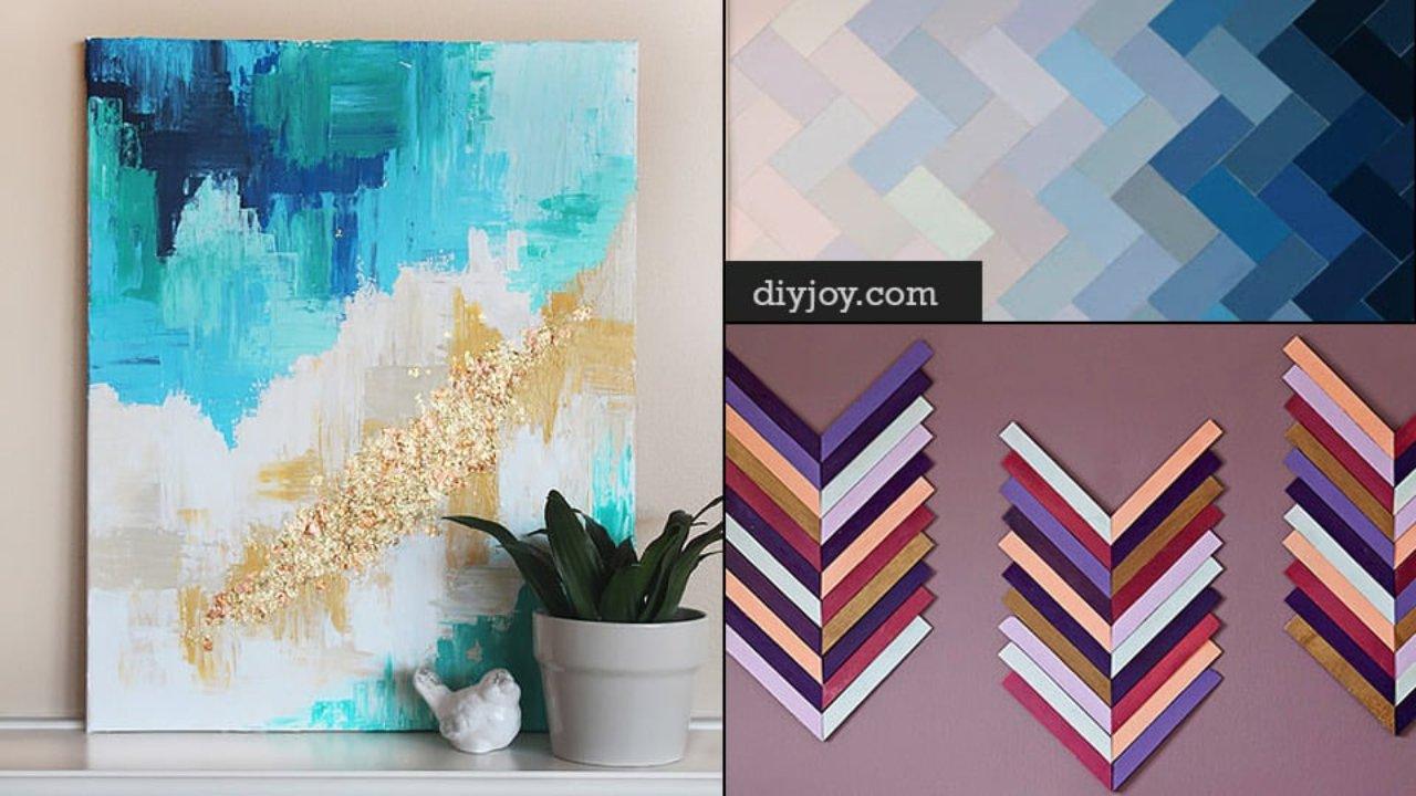 48 DIY Wall Art Ideas to Fill a Big Blank Wall