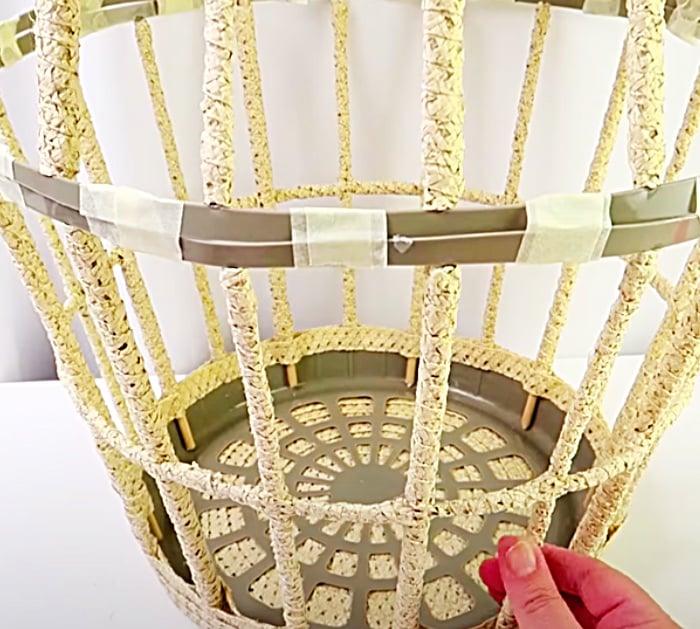 DIY Raffia Dollar Tree Project - Easy DIY - DIY Storage Ideas