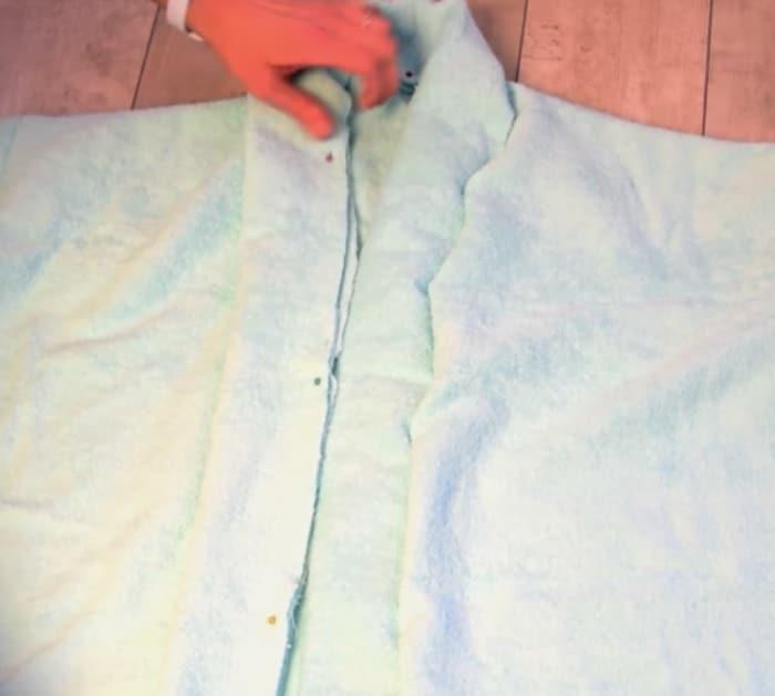 Make quick easy cheap terry bathrobe with no pattern
