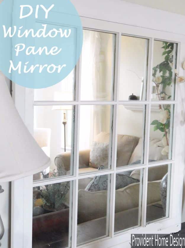 Window Pane Mirror, fast enough to finish before the next rainy day and charm that fits right into an existing room