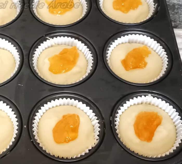 Super Soft and Fluffy Muffin with Jam Recipe Instructions