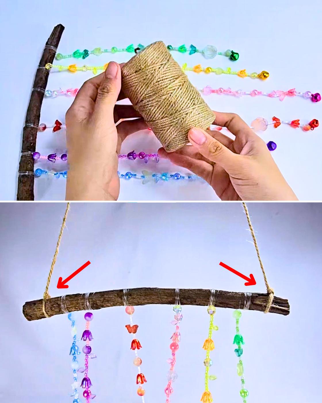 Handmade Beaded Wind Chime Tutorial