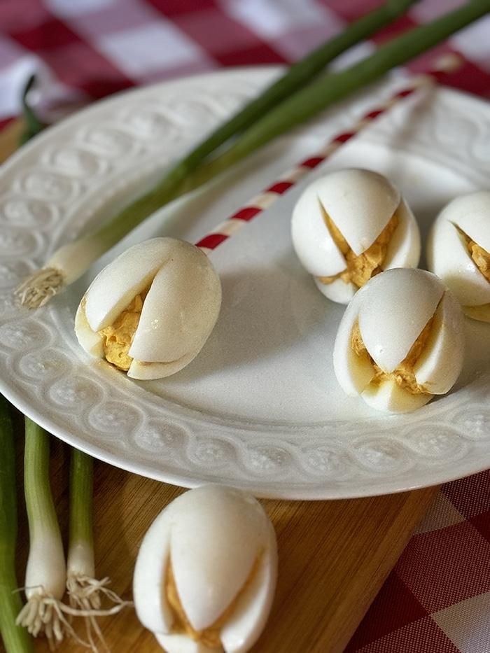 Deviled egg bouquet step by step — deviled egg bouquet tutorial