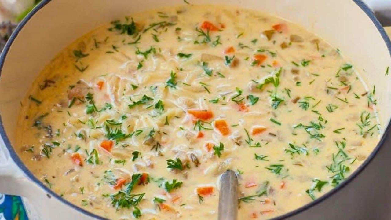 Creamy Lemon Orzo Chicken Soup