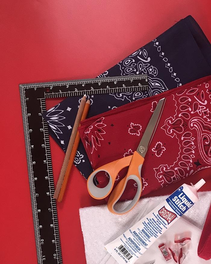 Bandana Pillows — bandana pillow tutorial sewing supplies