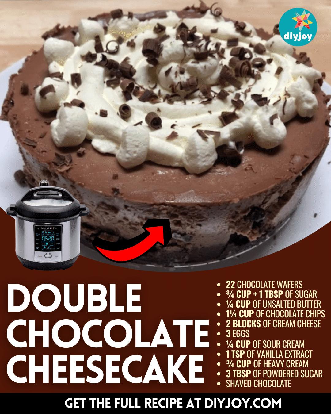 Instant Pot Double Chocolate Cheesecake Recipe
