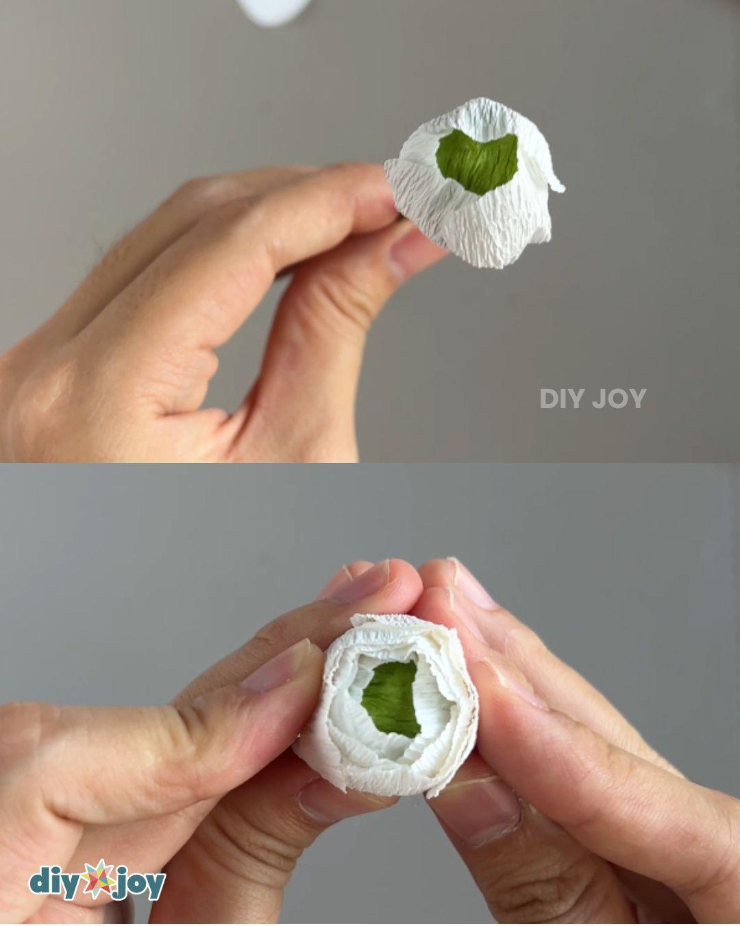 Easy Paper Ranunculus — first layer