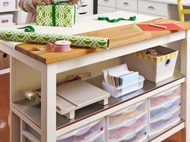 Kitchen Island as a Crafts Table, a favorite craft room idea worth trying and a project worth repeating for gifts