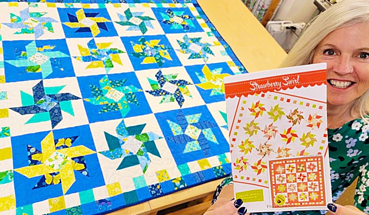Strawberry Swirl Quilt Pattern