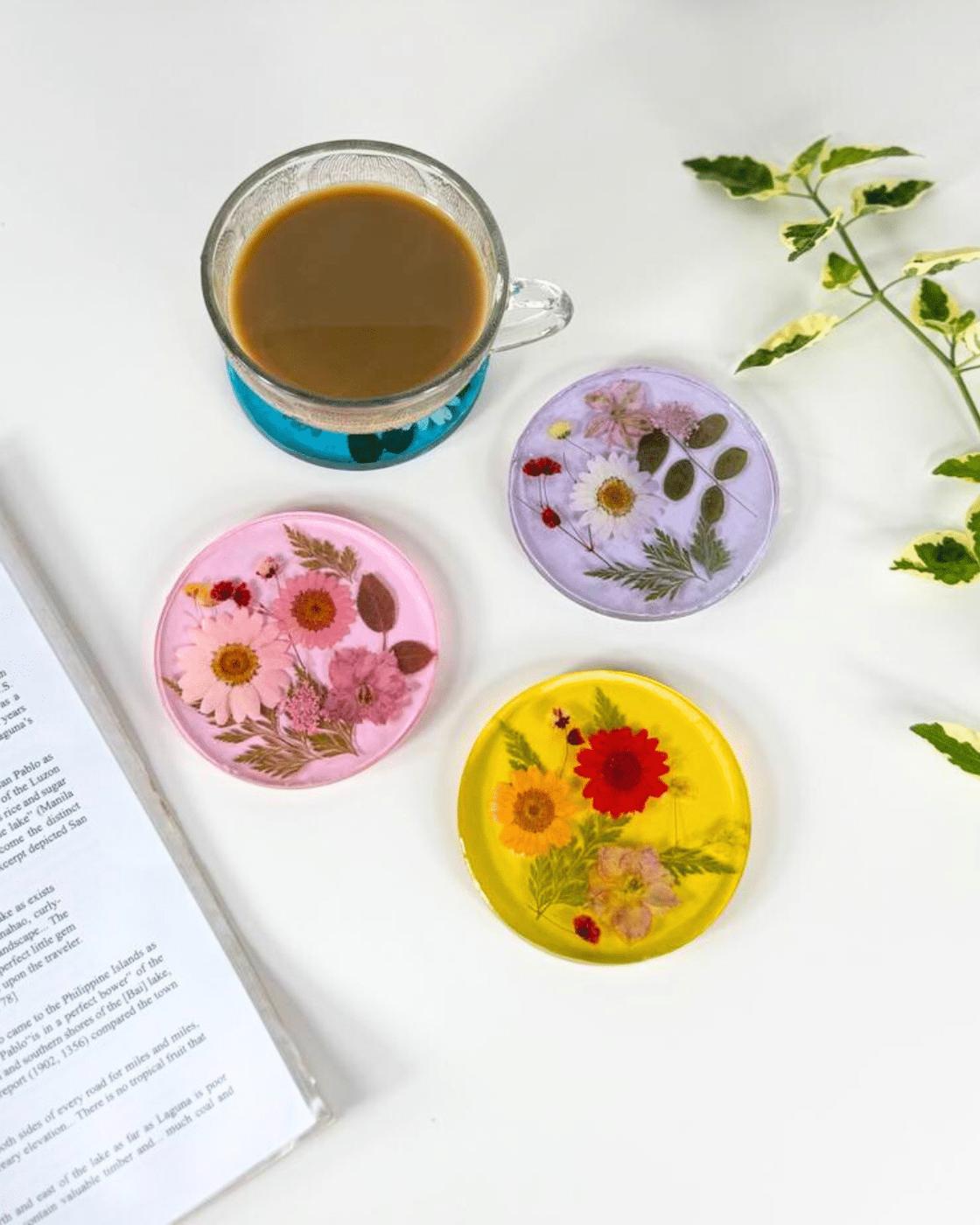 Easy Resin Coaster Dried Flowers — simple guide for dried flower resin coaster