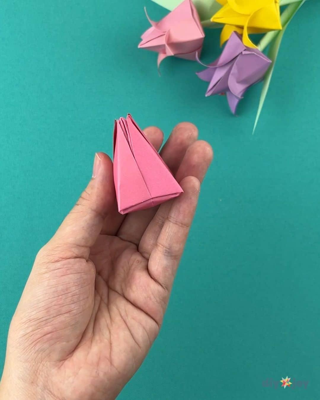 Paper Tulips — folding paper flowers