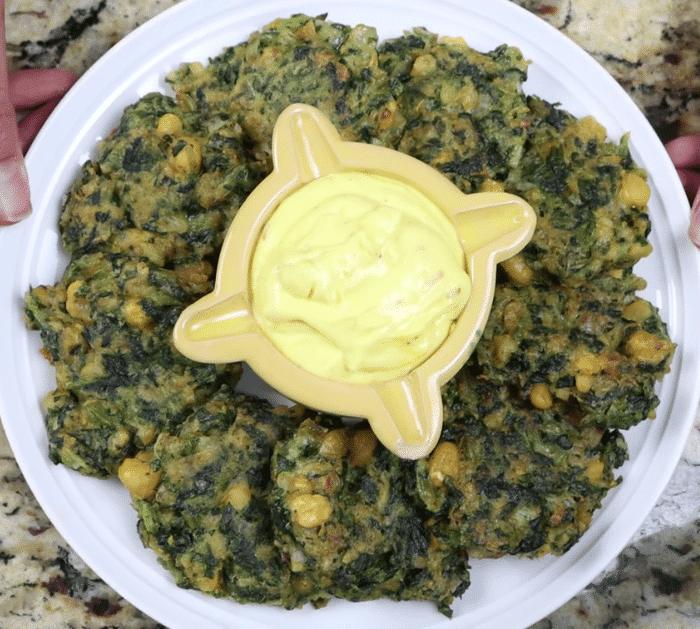 How to Make Spinach & Chickpea Fritters
