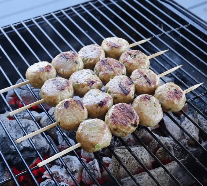Easy Grilled Chicken Meatballs Recipe