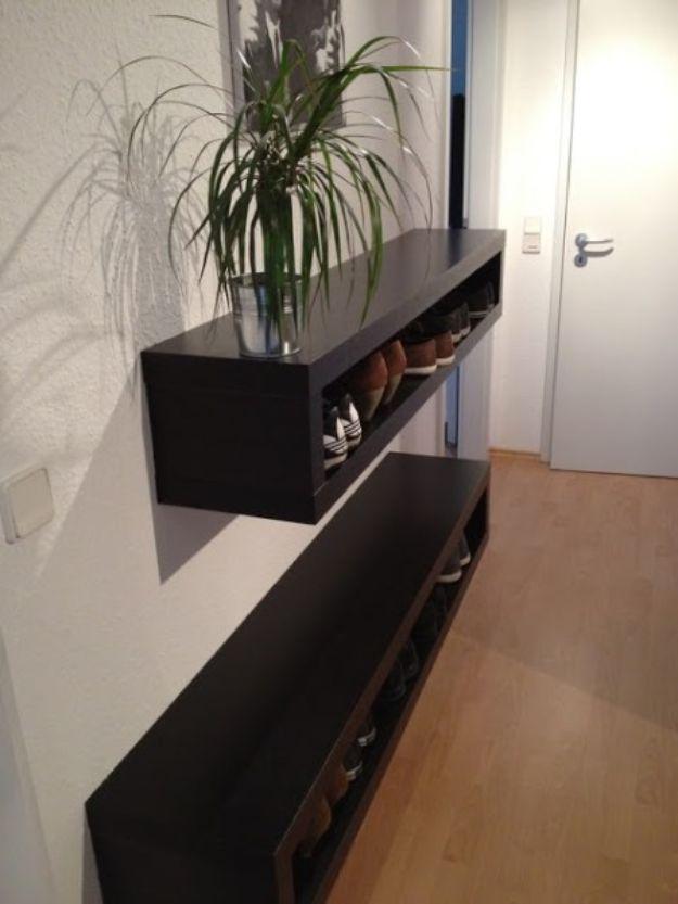 Lack Shoe Unit - IKEA Hack, an entryway storage idea, easy to scale up for a whole batch and a keepsake worth handing down