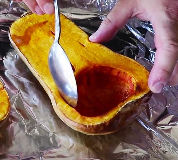 Bake Butternut Squash To Make Cordon Bleu - Homemade Recipes
