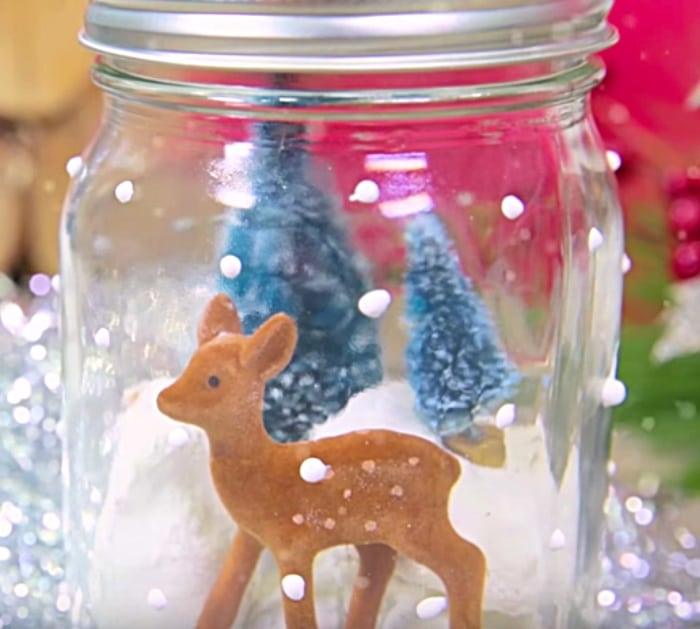 DIY Donut Snow Globe with Hostess Donnettes and Mason Jars