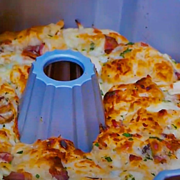 Chicken Alfredo Bread Recipe - How To Make Party Bread - Easy Way To Make Bread