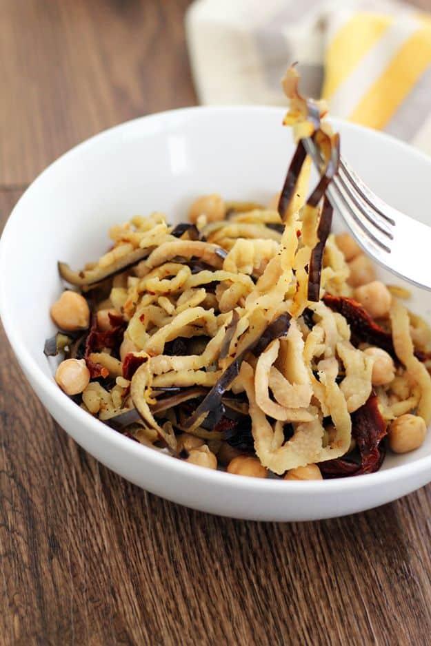 Veggie Noodle Recipes - Eggplant Noodles - How to Cook With Veggie Noodles - Healthy Pasta Recipe Ideas - How to Make Veggie Noodles With Carrots and Zucchini - Vegan, Vegetarian ,