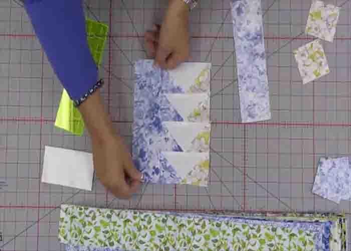 Finishing the flying home quilt block