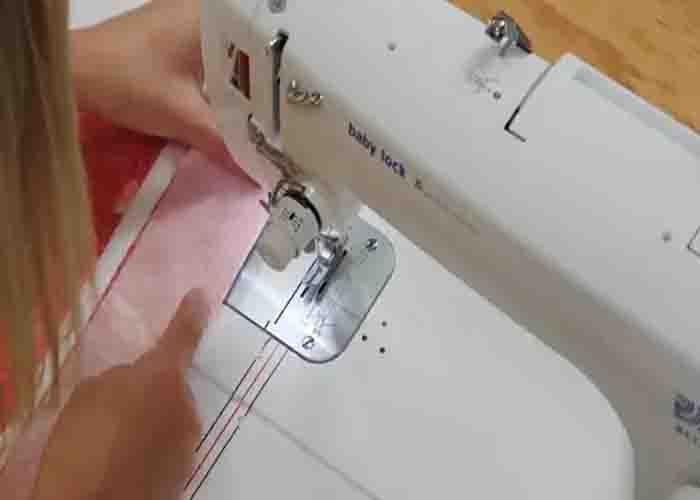 Sewing the squared up quilt block