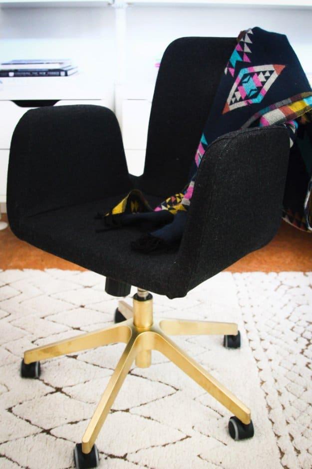 EASY IKEA Office Chair Hack, simple enough for anyone to do and the fix that ends the daily hassle for good