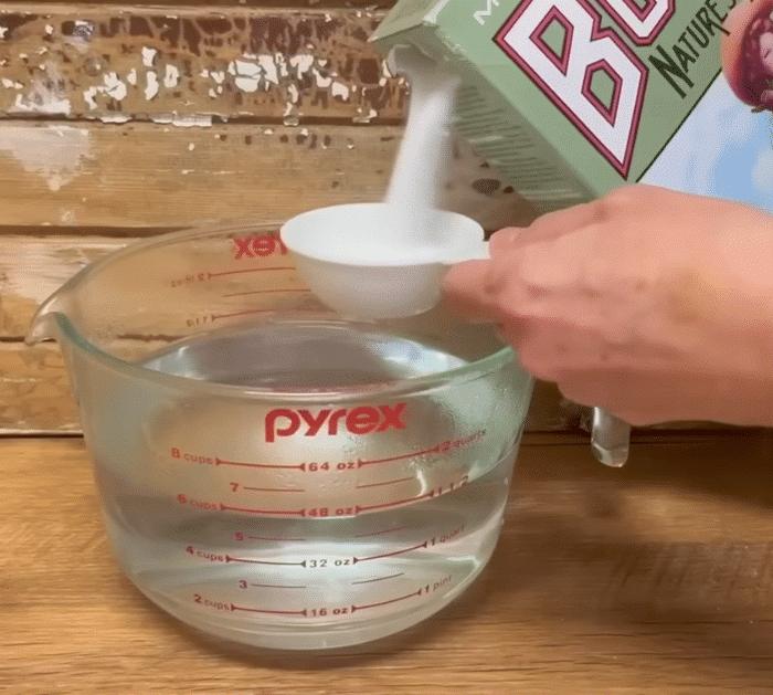 Materials for Borax Christmas Ornament Hack