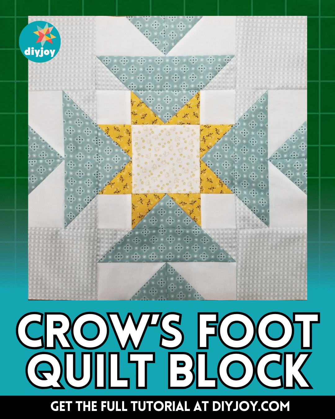 How to Make a Crow’s Foot Quilt Block