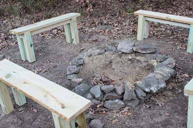 Build a Secret Backyard Fire Pit, friendly for a beginner working with basic tools and a result sturdy enough for daily use