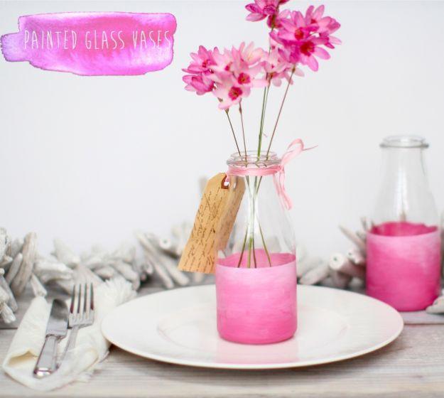 Painted Bottle Vases, a satisfying weekend project worth the effort and a gift that looks far pricier than it is