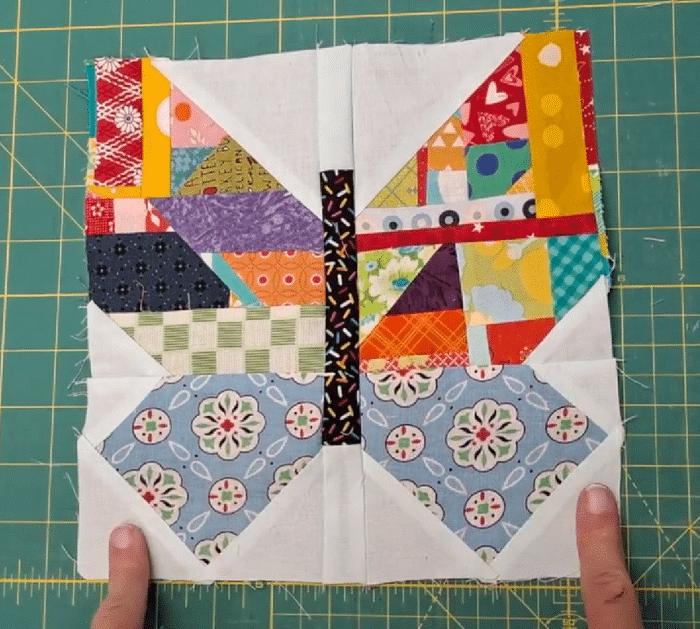 How to Make a Scrappy Butterfly Quilt Block