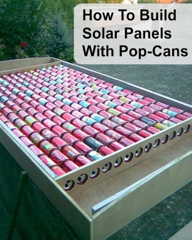 Solar Panels Out Of Pop Cans, a solar power project, worth trying for anyone curious about going off grid