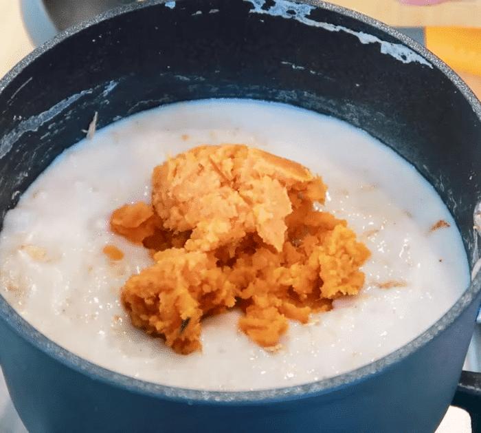Ingredients for Sweet Potato Oatmeal