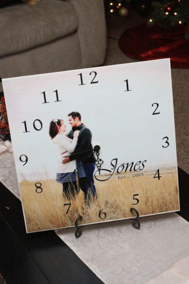 Personal Picture Clocks, a handmade guy gift, a choice that fits any birthday or holiday on the calendar