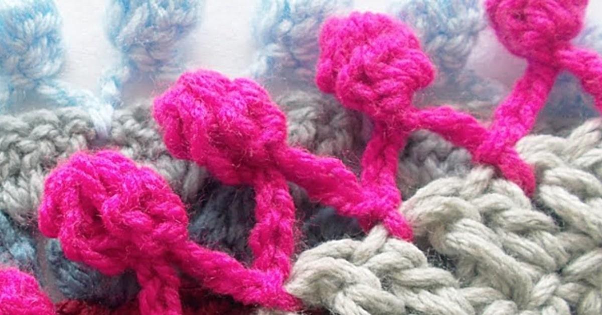 How To Crochet A Pom Pom Border