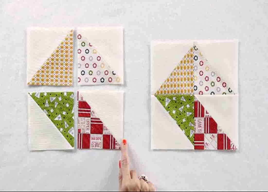 Assembling the star cakes blocks