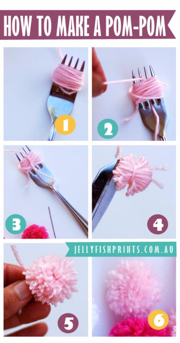 DIY Pom Pom Garland Using A Fork, quick enough that there is no excuse to skip it and the fix worth remembering