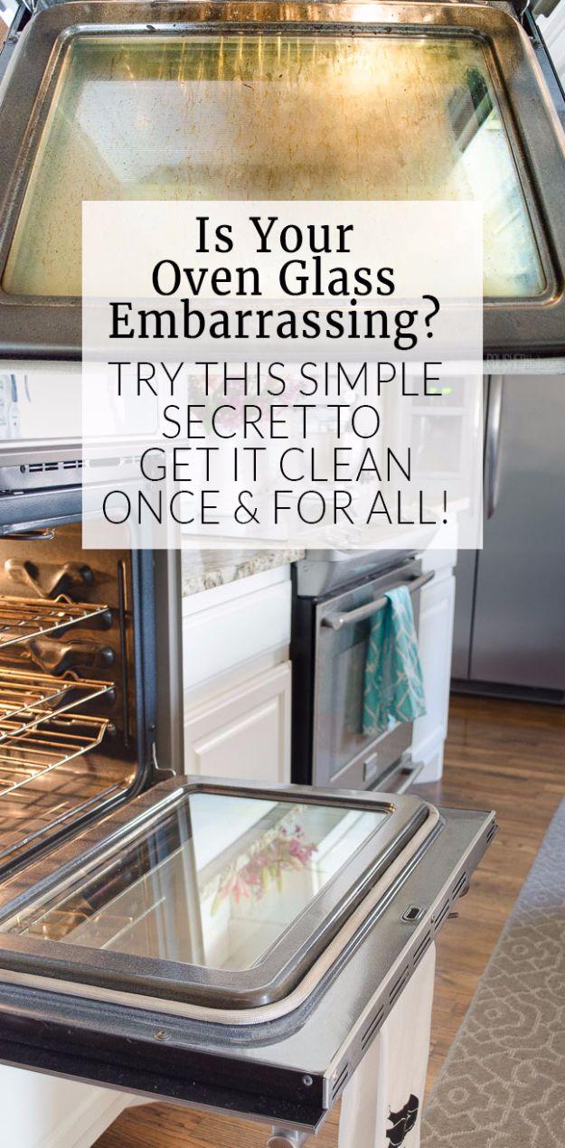 Clean Oven Glass The Easy Way, a household cleaning hack, flexible enough to work with whatever is under the sink