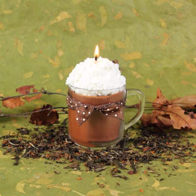 Chai Tea Latte Candle, a simple gift idea friends will love and a budget friendly way to dress up a mantel