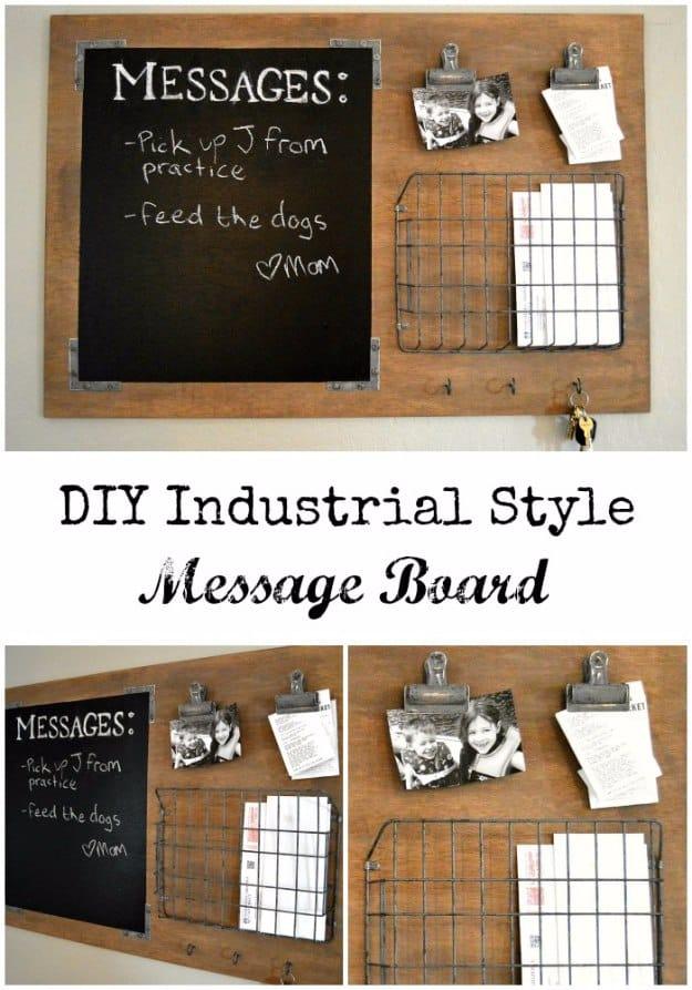 DIY Industrial Style Message Board, a smarter workspace upgrade, forgiving of small mistakes along the way
