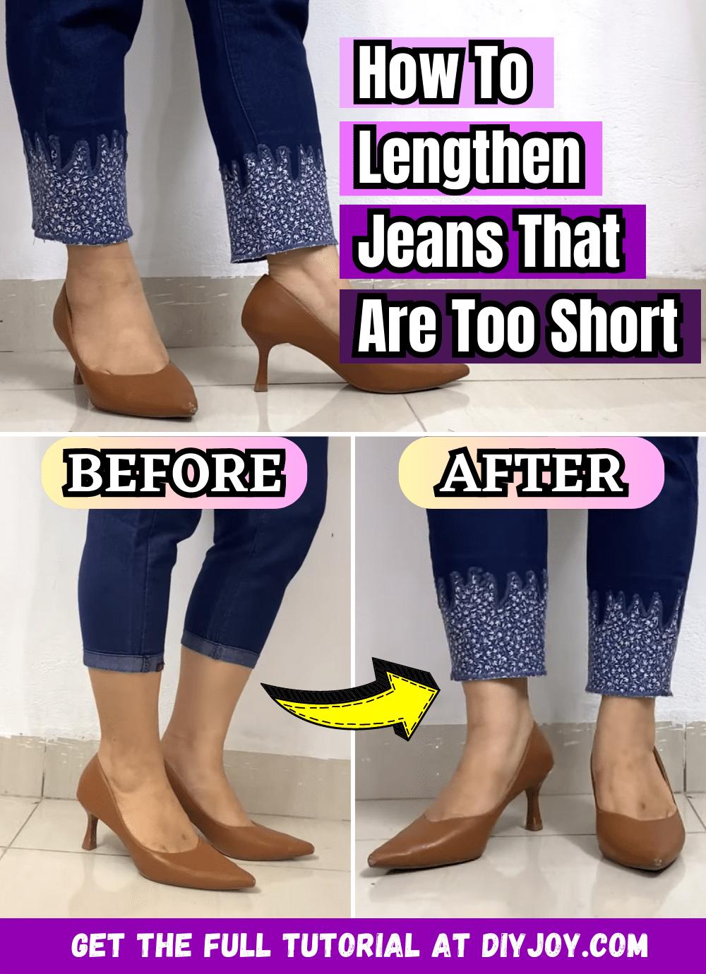 How To Lengthen Jeans That Are Too Short