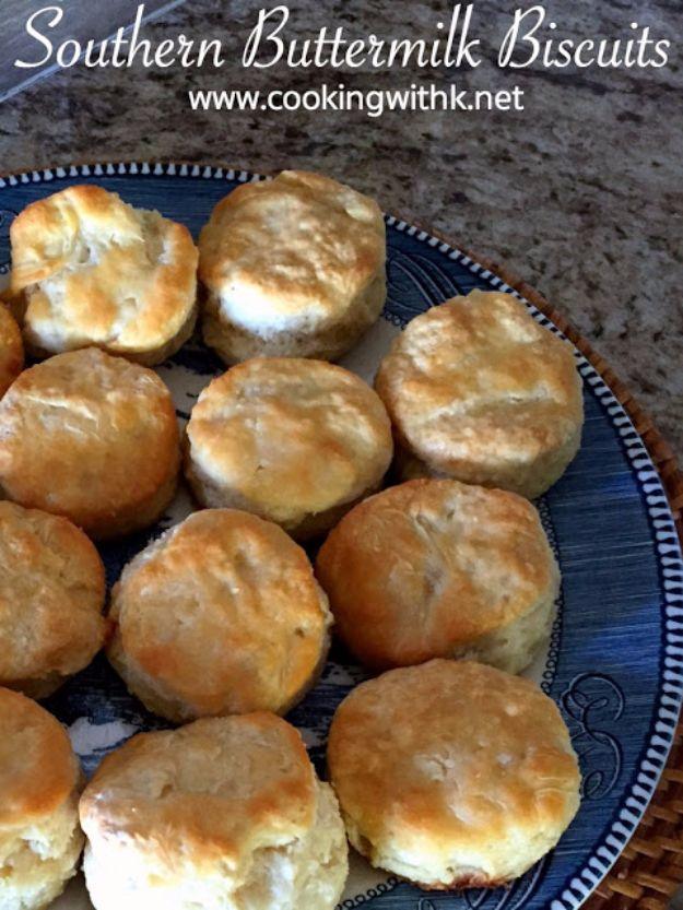 Best Country Cooking Recipes - Southern Buttermilk Biscuits - Easy Recipes for Country Food Like Chicken Fried Steak, Fried Green Tomatoes, Southern Gravy, Breads and Biscuits, Cas