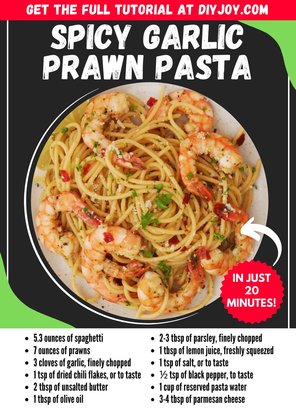Spicy Garlic Prawn Pasta Recipe