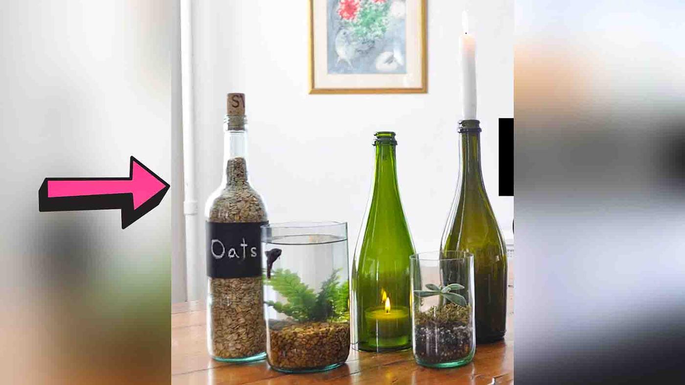 7 Awesome Ways To Upcycle Old Wine Bottles