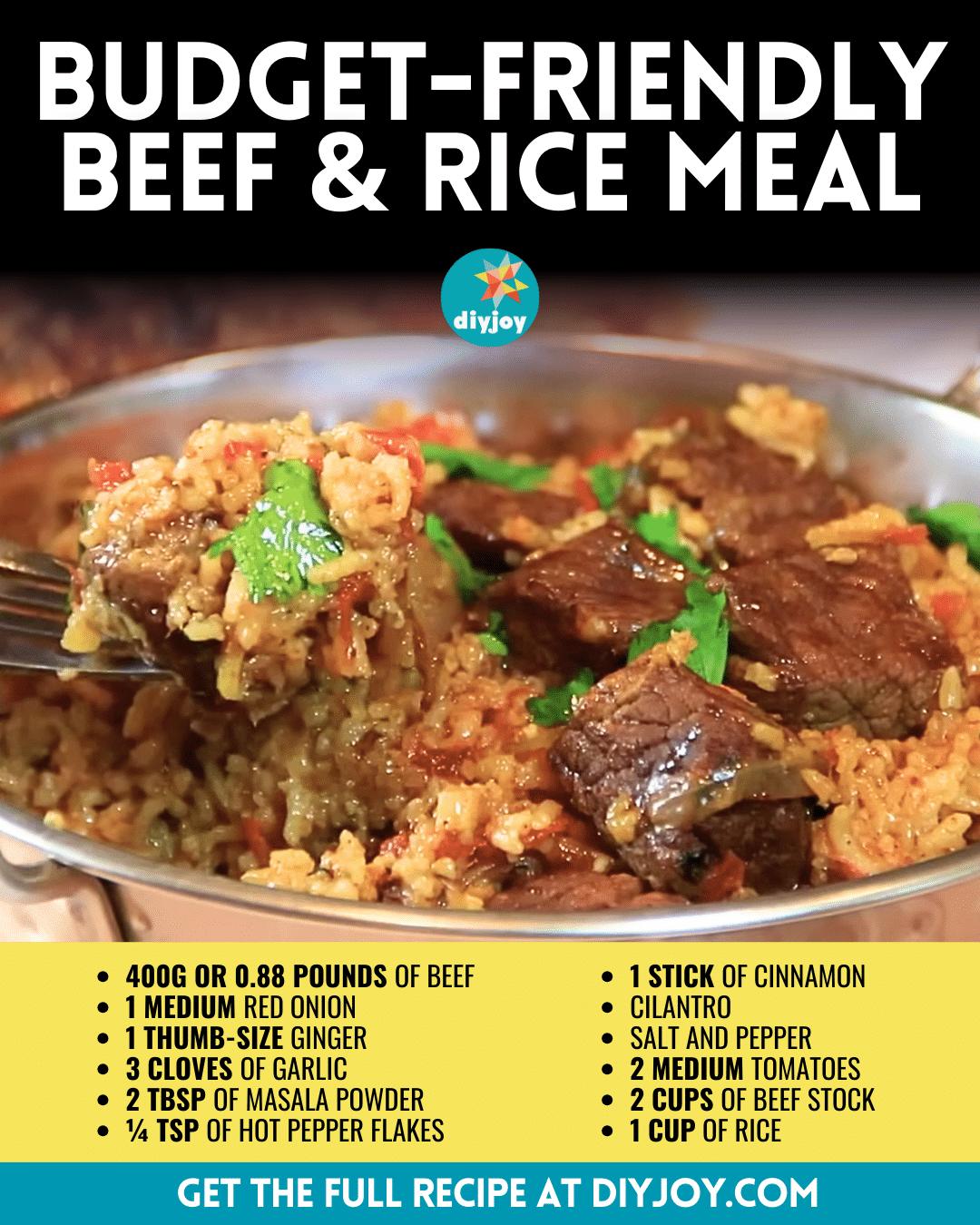 Budget-Friendly Beef And Rice Meal Recipe