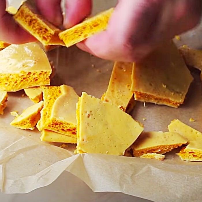 How To Make Old Fashioned Honeycomb Candy Recipe - Easy Candy Recipe